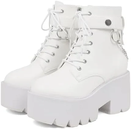 cynllio platform combat boots category
